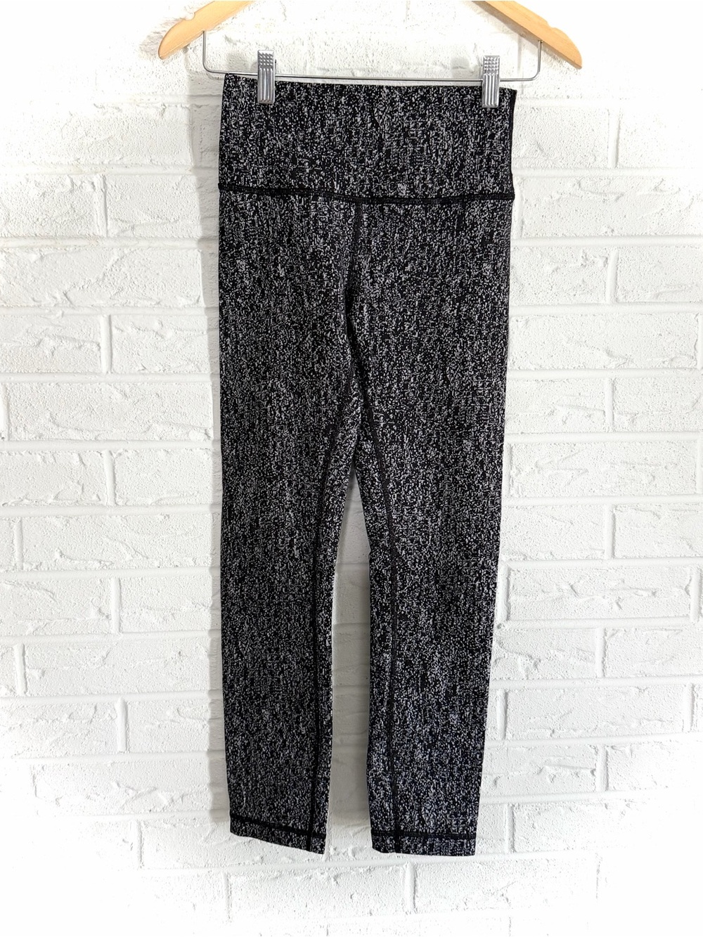 Lululemon High Times Pant Luon Suited Jacquard Black White Size 4